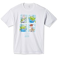 Disney Men's Toy Story Buzz Woody Alien Four Box Graphic T-Shirt