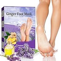 2 Pack Exfoliating Foot Mask, Removes & Repairs Rough Heels and Peel off Dead Skin & Calluses Foot Peel Mask - Baby Soft & Smooth Touch Feet with Lavender for Men and Women