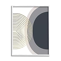 Stupell Industries Simple Cool Modern Abstract Shapes Circles Spirals Motif, Design by Urban Epiphany, 11 x 14