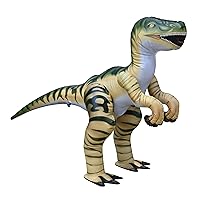 Jet Creations Inflatable Velociraptor Dinosaur Toy, 30