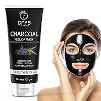 Each Charcoal Peel Off Mask Remove Blackheads & Whiteheads | Deep Skin Purifying Cleansing , Wrinkles For Men And Women 100gm