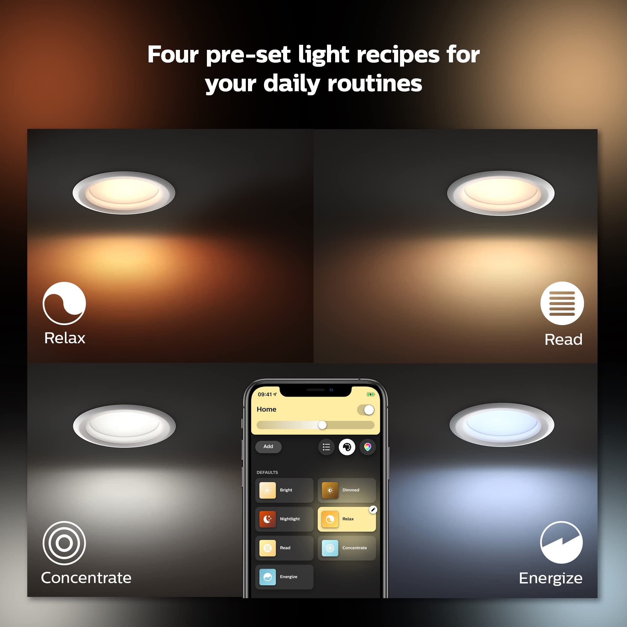 Philips Hue White and color Ambiance Extra Bright High Lumen Dimmable LED Smart Retrofit Recessed 6