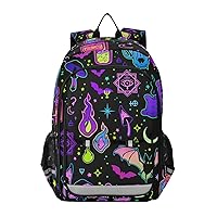 ALAZA Moon Stars Witchery Laptop Backpack Purse for Women Men Travel Bag Casual Daypack with Compartment & Multiple Pockets