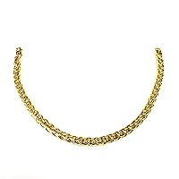 Jewelry Affairs 14k Yellow Real Gold Filled Round Franco Chain Bracelet, 6.0mm, 8.5