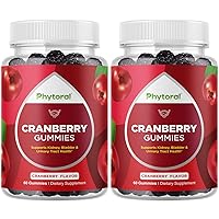 Phytoral Extra Strength Cranberry Gummies for Women - Delicious Potent Cranberry Supplement for Women and Men for Bladder Kidney and Urinary Tract Health Support - Daily Gummy Vitamins for Women