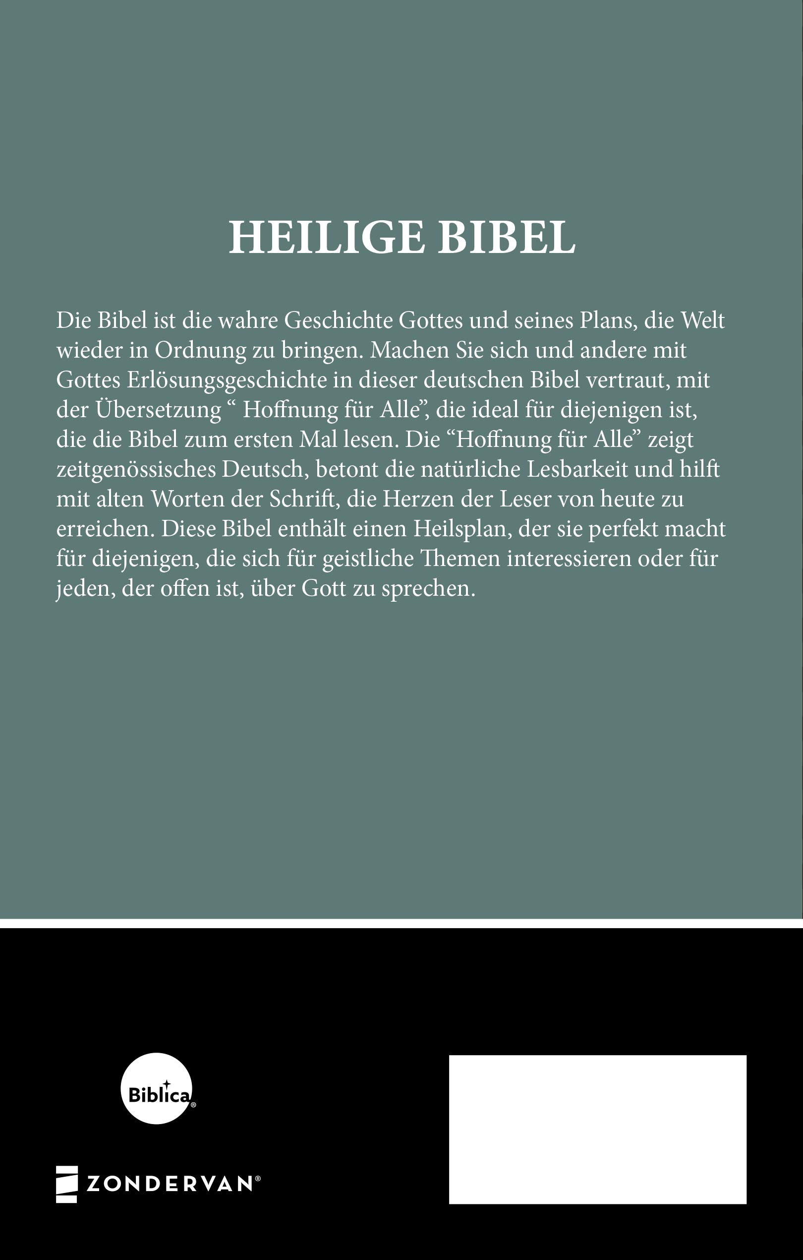 Hoffnung fur Alle: German Outreach Bible, Paperback (German Edition)