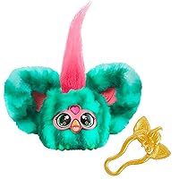 Furblets Mello-Nee Mini Friend, 45+ Sounds, Summer Chill Music & Furbish Phrases, Electronic Plush Toys for Girls & Boys 6 Years & Up, Watermelon Red & Green