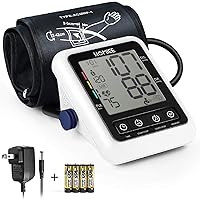HOMIEE Blood Pressure Monitor with AC Adapter, 4