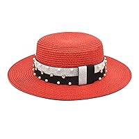 Womens Beach Sun Straw Hat Travel Foldable Brim Summer UV Hat Packable Sun Hat Women