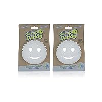 Sponge - Dye Free - Scratch-Free Scrubber for Dishes and Home, Odor Resistant, Soft in Warm Water, Firm in Cold, Deep Cleaning, Dishwasher Safe, Multi-use, 1ct (2 pack)