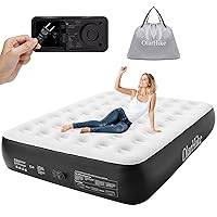 OlarHike Queen Air Mattress with Built in Pump,Inflatable Blow Up Airbed with Storage Bag,13