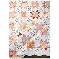 A Bright Corner Romance Quilt Pattern, White/Pink