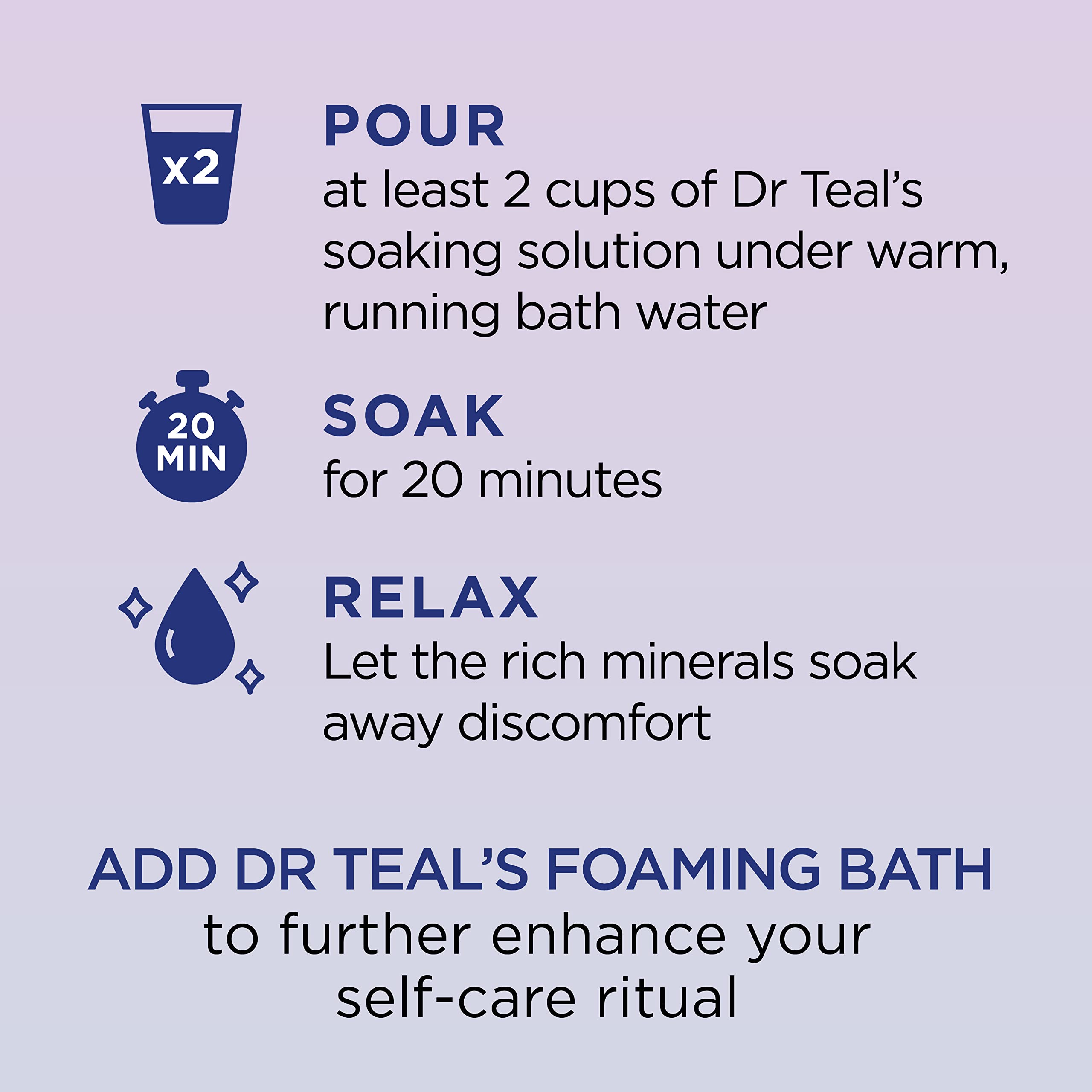 Dr Teal's Pure Epsom Salt Melatonin Sleep Soak with Essential Oil Blend, 3 lbs (Packaging May Vary)