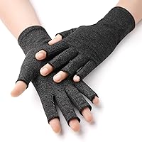 Arthritis Gloves for Women Men Breathable Stretchy Fingerless Rheumatoid Compression Hand Gloves for Osteoarthritis- Arthritic Joint Pain Relief -Wrist Support- Ease Muscle Tension