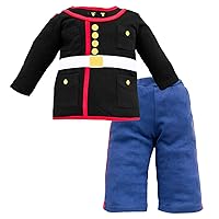 Trendy Apparel Shop Infant Classic Military Dress Blue Uniform Costume Set - 2pc