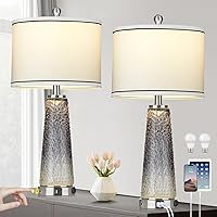 Glass Table Lamp Set of 2, 26