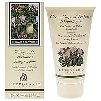 LErbolario Perfumed Body Cream, Honeysuckle, 5.7 oz - Body Lotion - With Extracts of Jojoba Oil - Floral Citrus Scent - Moisturizing - Cruelty-Free