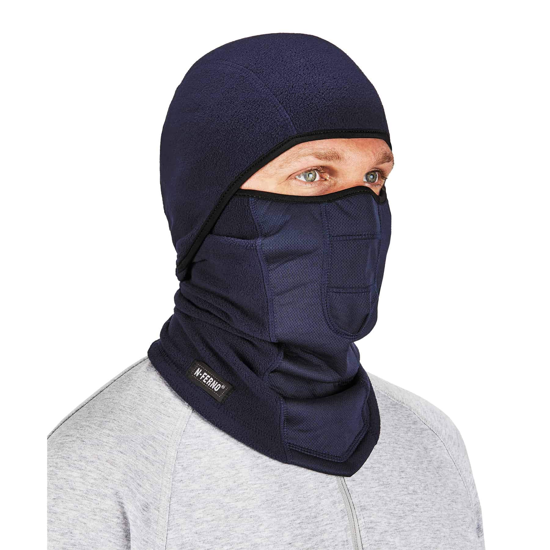 Ergodyne N-Ferno 6823 Balaclava Ski Mask, Wind-Resistant Face Mask, Hinged Design to Wear as Neck Gaiter