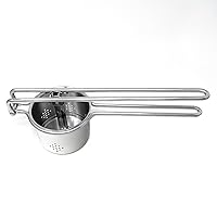 Norpro Stainless Steel Potato Ricer, 12in/30.5cm and holds 2.75c/22oz, Silver