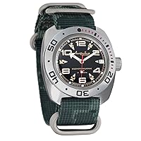 Vostok Amphibian Mechanical Mens Automatic Mens Watch (710335: digitalgreen)