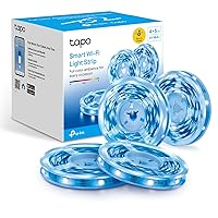 TP-Link Tapo Smart LED Light Strip, 16M RGB Colors, Sync-to-Sound, 4 Rolls of 16.4ft. Connected to One Controller, Works w/ Alexa & Google Home, Trimmable, No Hub Required, 2.4GHz Wi-Fi (Tapo L900-20)