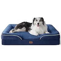 Bedsure Orthopedic Dog Bed for Extra Large Dogs - XL Washable Dog Sofa Beds Large, Supportive Foam Pet Couch Bed with Removable Washable Cover, Waterproof Lining and Nonskid Bottom, Navy Blue