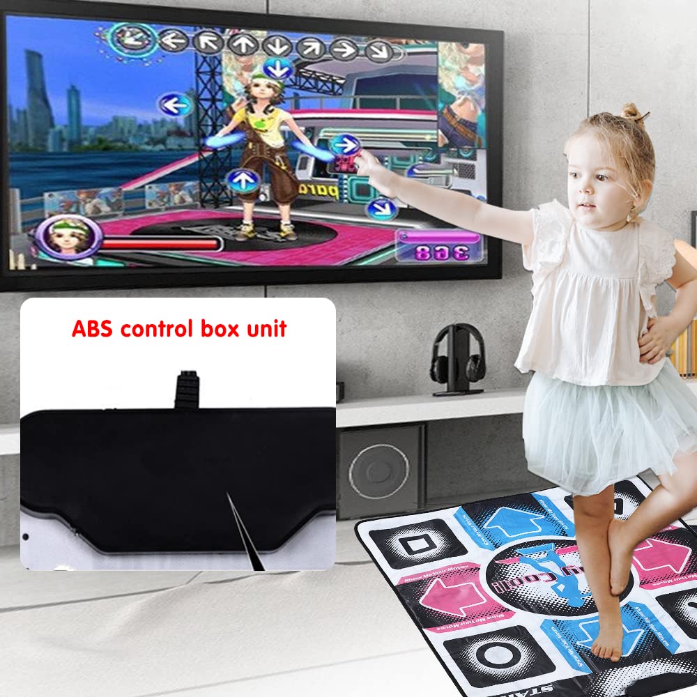 YNGCHNG Dance Mat,Dance Mat for Kids Ages 4-8 & 8-12, with High-Sense Gaming Experience Dance Dance Revolution Mat,Birthday Gifts, Dance Recital Gifts for Girls