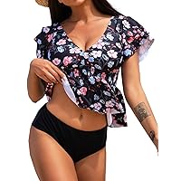 Swmmer Liket High Waisted Bikini Sets for Women Boy Shorts Swimsuits Sporty Bathing Suit