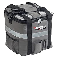 Winco BGCB-1212 Insulated Food Delivery Bag, Small, Gray