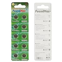 PoundMax 10 x AG13 LR44 1.5 V Alkaline Button Cell Battery