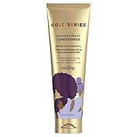 Pantene Pro-V Gold Series Moisture Boost Conditioner, for African American, Ethnic and Curly Hair Care, 8.4 fl oz (Pack of 12)