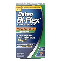 Osteo Bi-Flex Triple Strength Glucosamine with Turmeric, Joint Health Supplement, Coated Tablets, 120 Count