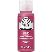 FolkArt Acrylic Paint in Assorted Colors (2 oz), 412, Magenta