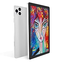 Kids Tablet,10 inch Tablet for Kids,Children,Girls,Boys,10.1 IPS HD Screen,CPU Speed up to 1.8GHz,RAM 4GB and 64GB Storage,Toddler Tablet with Protective case,Color Silver