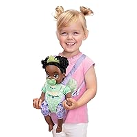 Tiana Baby Doll Deluxe with Tiara, Carrier, Plush Friend, Pacifier, Bib & Baby Bottle [Amazon Exclusive]