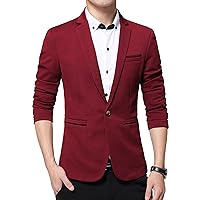 Men's Blazer Casual Sport Coats Slim Fit Business One Button Suit Jacket Blazer Lightweight Sports Coat Jacket