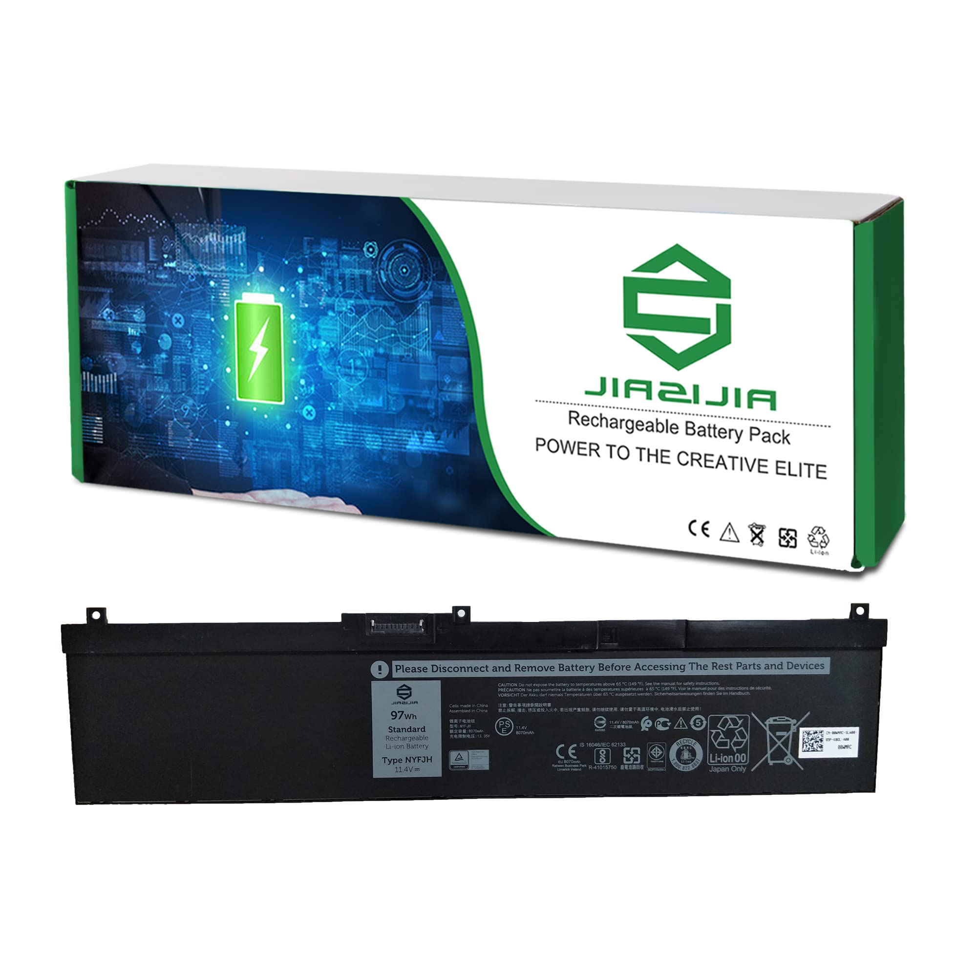 NYFJH 0WNRC Battery Replacement for Dell Precision 7530 7730 7540 7740 Series 00WNRC GW0K9 0GW0K9 Type-A
