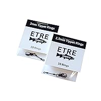 ETRE Sports Tippet Ring Set of 10 Each. 2mm and 2.5mm