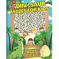 Dinosaur Mazes for Kids 4-8: 101 Dinosaur Maze Activity Book for Kids Ages 4-8, Huge Maze Book with 99 Fun Challenges