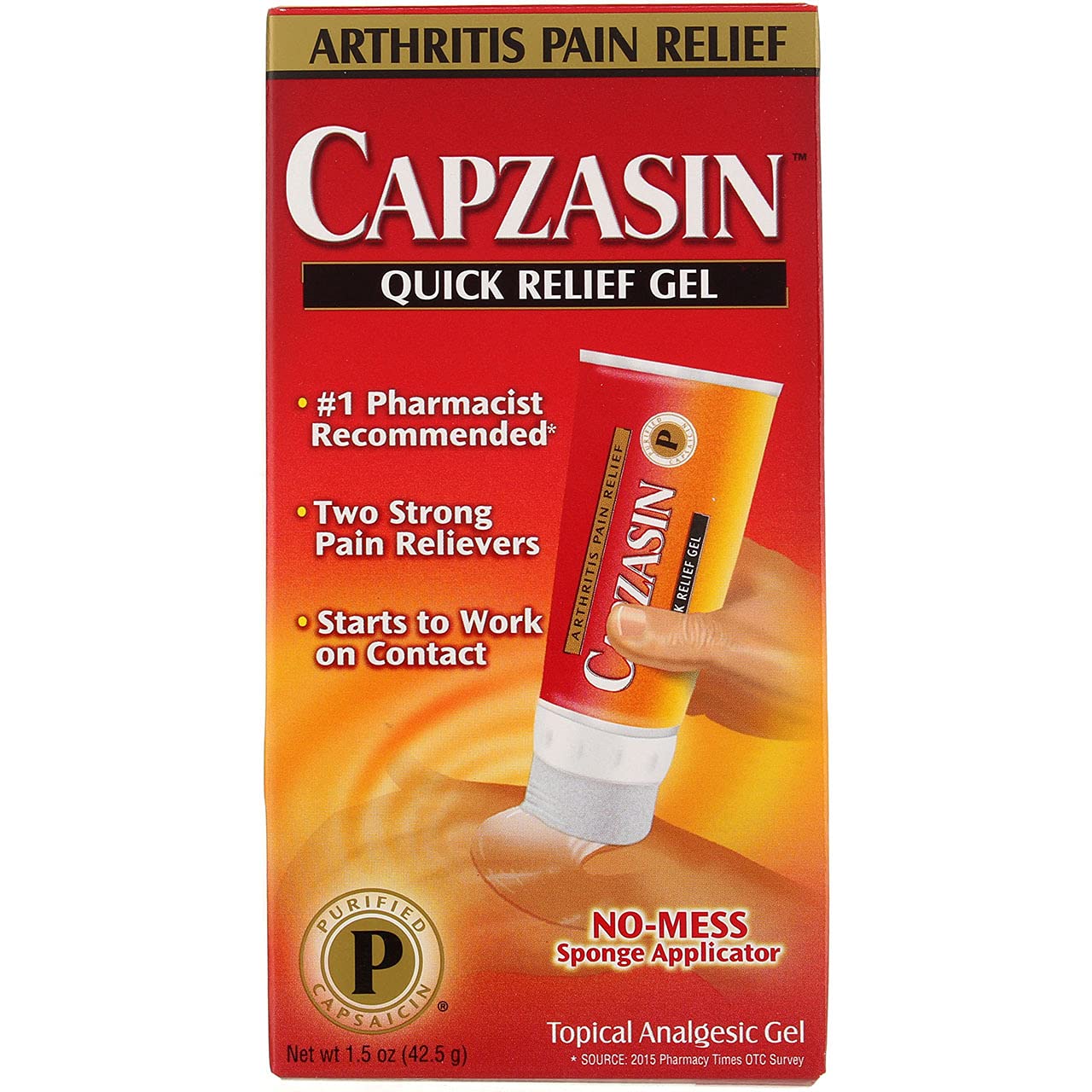 Capzasin Quick Relief Gel 1.50 oz (Pack of 2)