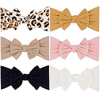 Baby Girl Nylon Headbands with Bows Newborn Infant Toddler Headwrap Hair Accessories