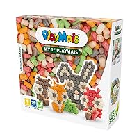 PlayMais BASIC My 1st Forest Animals starter craft kit for kids from 3 years I natural toy with 650 pieces I stimulates creativity & motor skills I gift for girls & boys I Made in Germany