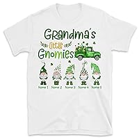Personalized Grandma St. Patrick’S Day Shirt, Grandma Little Gnomies, Nana Mimi Gift, St Patricks Day Shirt Funny, Custom Grandma Shirts for Women