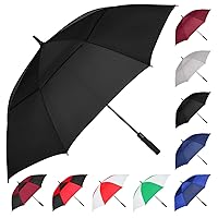 MRTLLOA 54/62/68/72 Inch Automatic Open Golf Umbrella, Extra Large Oversize Double Canopy Vented Windproof Waterproof Stick Umbrellas for Rain