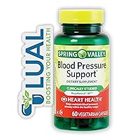 Spring Valley Blood Pressure Support, 60 Capsules. Includes | From A to Zinc with LUAL|