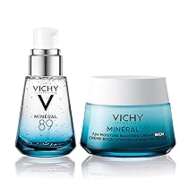 Vichy Mineral 89 Fortifying & Hydrating Daily Skin Booster | Pure Hyaluronic Acid Serum For Face | Plumps & Hydrates | Repairs Skin Barrier| Lightweight Moisturizing Gel | Fragrance Free & Oil-Free