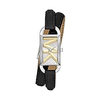 Michael Kors MK Empire Women's Watch, Rectangular Stainless Steel Watch for Women with Steel or Leather Band
