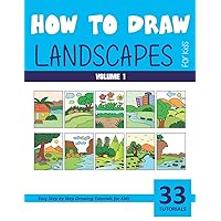 How to Draw Landscapes for Kids - Volume 1 (How to Draw Books for Kids)