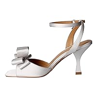 J. Renee Women's Nishia Heeled Sandal, Steel Grey, 11 Wide