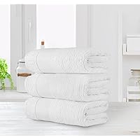 Chic Home Luxurious 3-Piece 100% Pure Turkish Cotton Bath Towels, 30